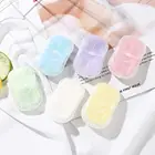 Одноразовая мыльная бумага 50 шт.коркоркор. 4 типа, легкое в чистке сверхтонкое мыло, приятное для кожи яркое мыло, ломтик для мытьядевушки