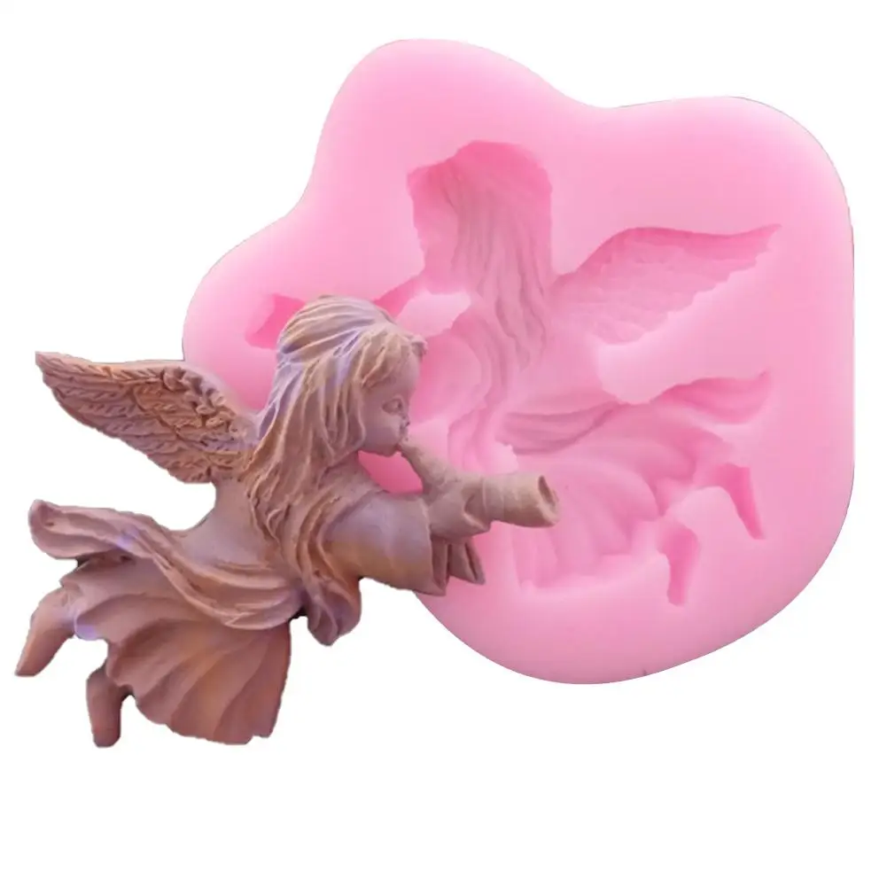 Силиконовый ангел Искусственные Силиконовые формы для мыла форма торта шоколада