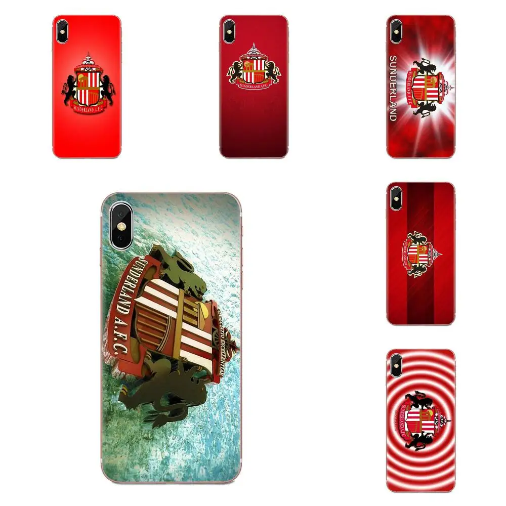 Мягкие чехлы из ТПУ для Motorola Moto G G2 G3 G4 G5 G6 G7 Plus Sunderland Afc логотип футбольного
