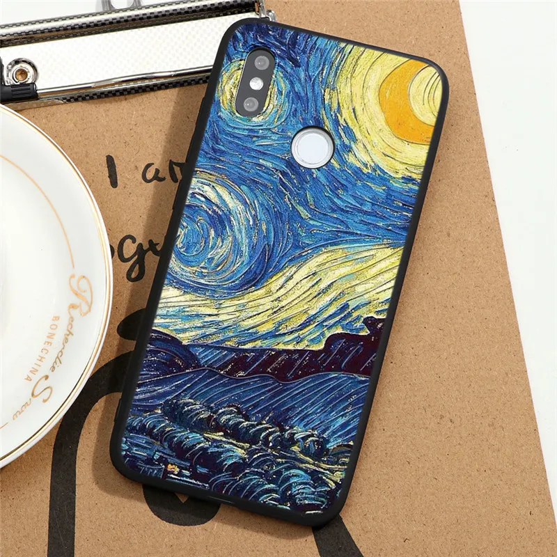 Чехол с 3D рисунком маслом и тиснением для Xiaomi Redmi Note 8T 5A 4X 7 6 5 L30 K20 8A Mi 9 SE A3 Lite A2 9T Pro 10