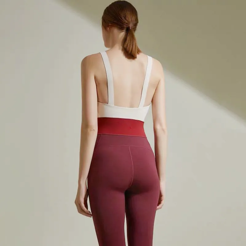 Цельная спортивная одежда с открытой спиной спортивный костюм тренировочный для