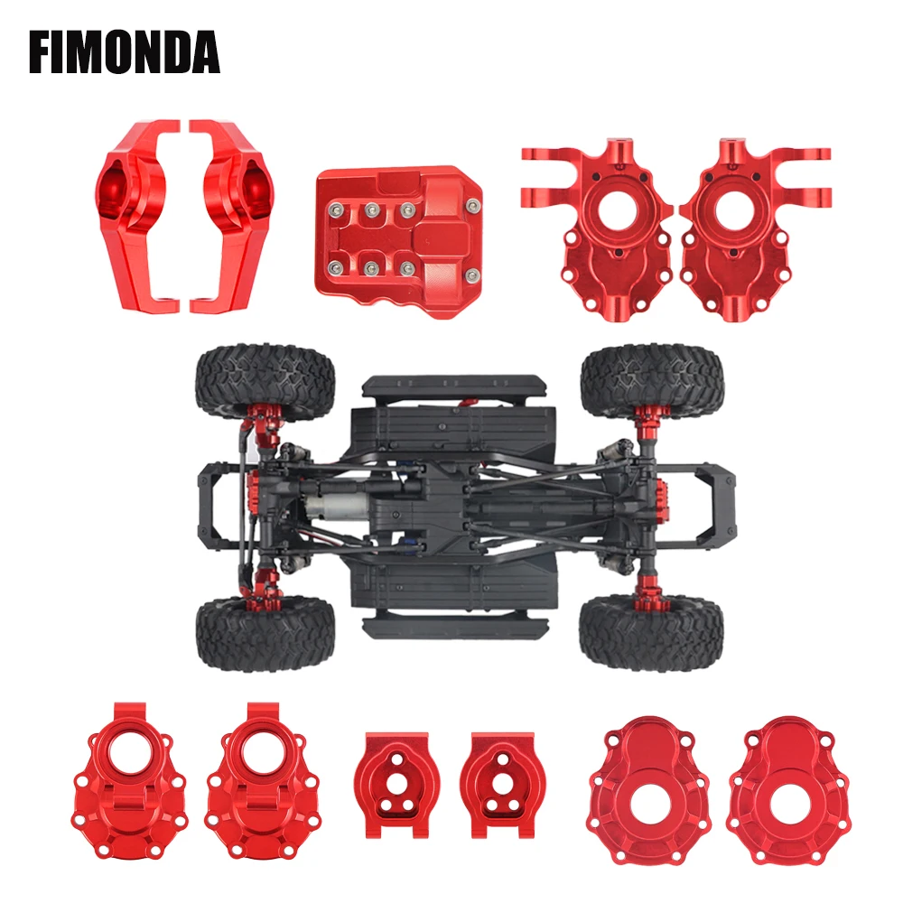 FIMONDA анодированный алюминиевый портальный осевой корпус для 1/10 RC Crawler Traxxas TRX4