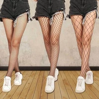 top quality lady women sexy fishnet stockings mesh nylon long nightclub net holes black tights thigh high pantyhose hosiery