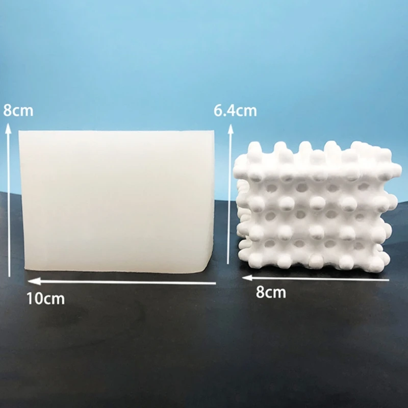 

3D Cube Silicone Mold for Baking Chocolate Cake Dessert Mould Pastry Mousse Trifle Pudding Jelly Cheesecake Candle Making DIY