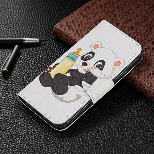 Panda and Bottle Стиль, экокожа(полиуретан), кожаный бумажник на магните чехол для Nokia 2,2 3,2 4,2 7,1 5,1 3,1 2,1 5 3 1 плюс подставка держатель для карт Капа Coque - Цвет: Panda and Bottle