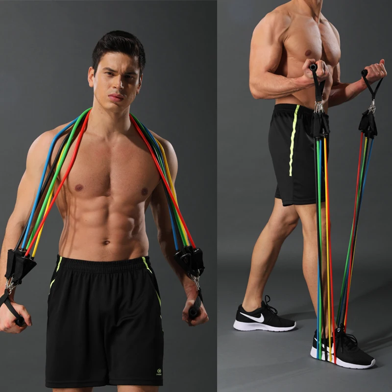 

Adjustable Pull Rope Fitness Exercises Resistance Bands Sets Crossfit Rubber Expander Elastic Body Training Workout for Sports