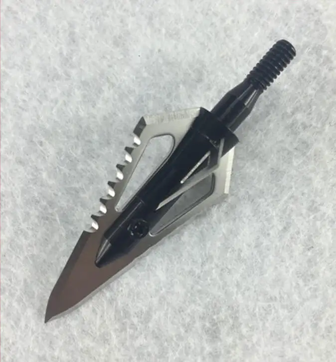 

12pcs Bow Archery Broadheads Toothed 2 Blade Sharp Tips Arrowheads Hunting Points Tips Arrow Head