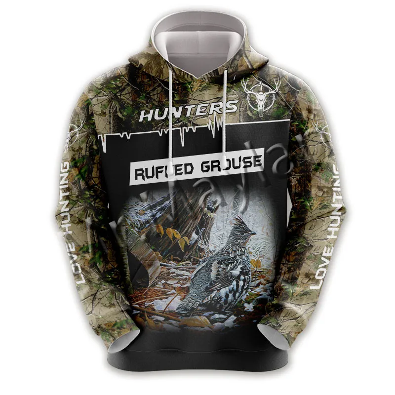 

Мода на открытом воздухе с плиссированной юбкой Тетерев охотников Мужские Повседневный Спортивный костюм 3D ткани с принтом; Унисекс; Hipster Т...