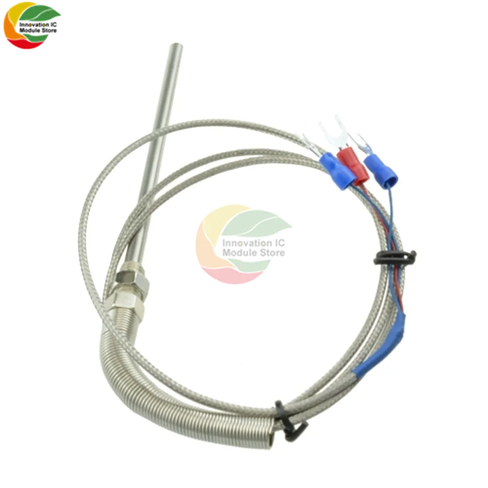 Термопара платинового резистора PT100 датчик температуры M8 2 метра длина резьбы