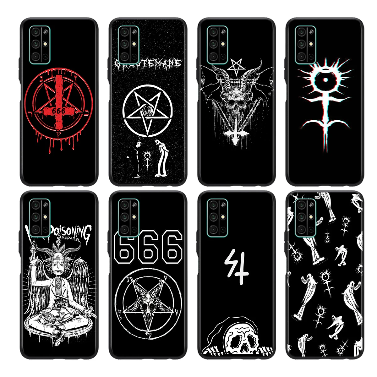 Пентаграмма 666 демоническим мягкий TPU чехол для Huawei Honor 9 10 X10 9A 9C 9S 9N 10i 10X 9X Lite рro 5G