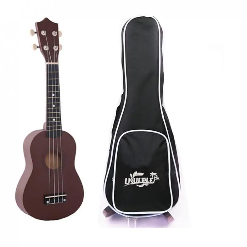 Портативное Гавайская гитара из липы 21 дюйм четыре струны + сумка тюнер Струны