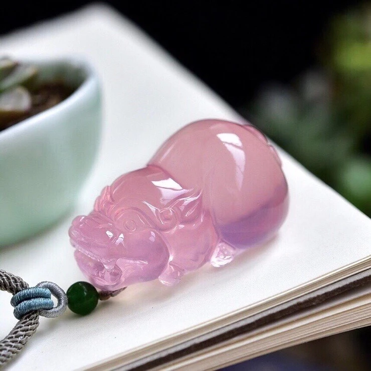 Billig Natürliche Rosa Rose Quarz Stern Licht PI Xiu Anhänger Halskette 46*32*36mm Frauen Männer Form Mosambik Schmuck Echte AAAAAA