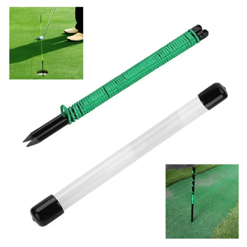 

Golf Alignment Sticks Fiberglass Swing Putting String Pegs Golf Direction Indicator Golf Position Swing Plane Training Aids Supp