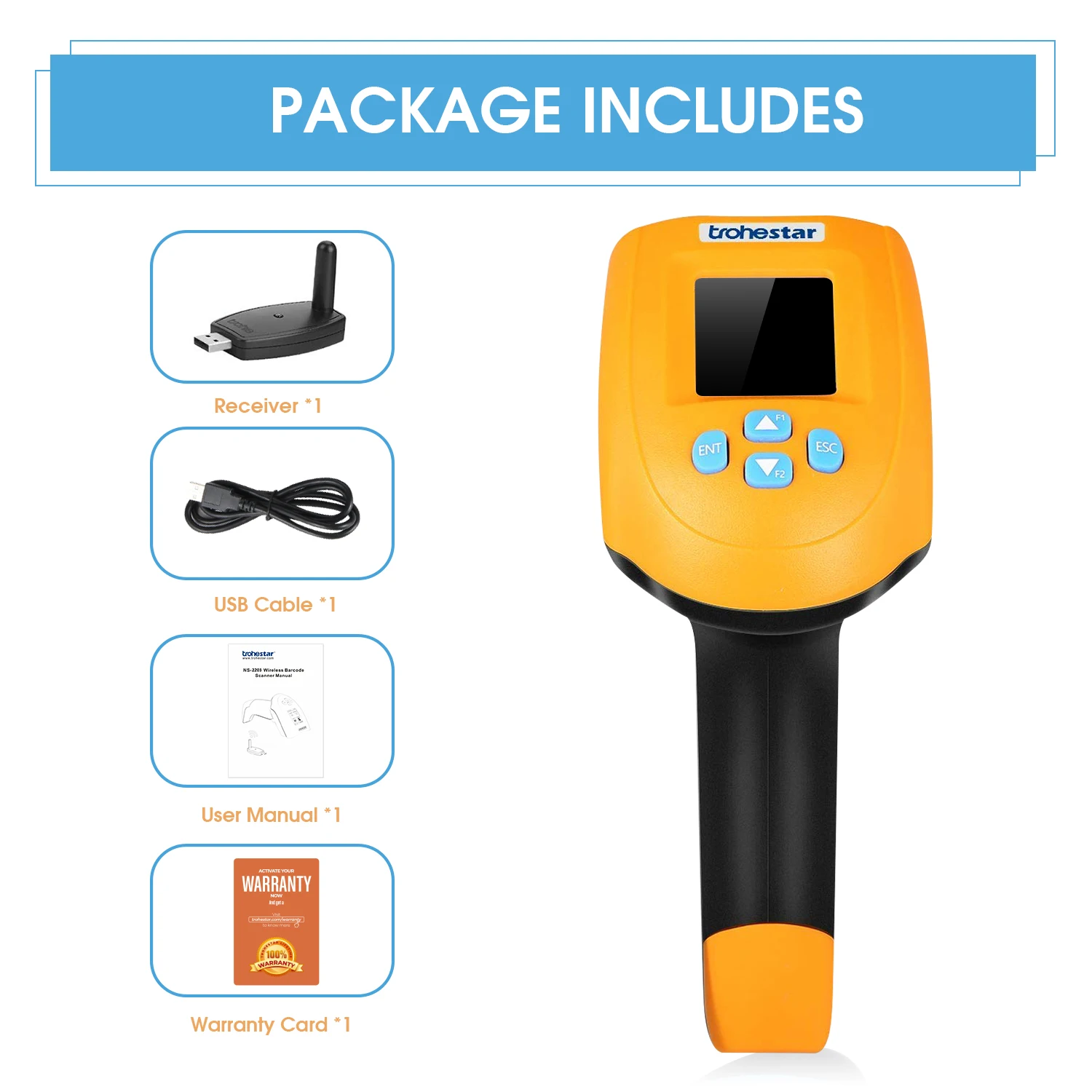 Беспроводной сканер штрих кодов USB портативный кодов|Сканеры| |