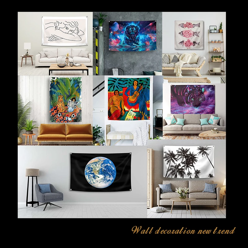 Флаг знамя на заказ украшение для дома подвесной флаг 4 втулки в углах любой