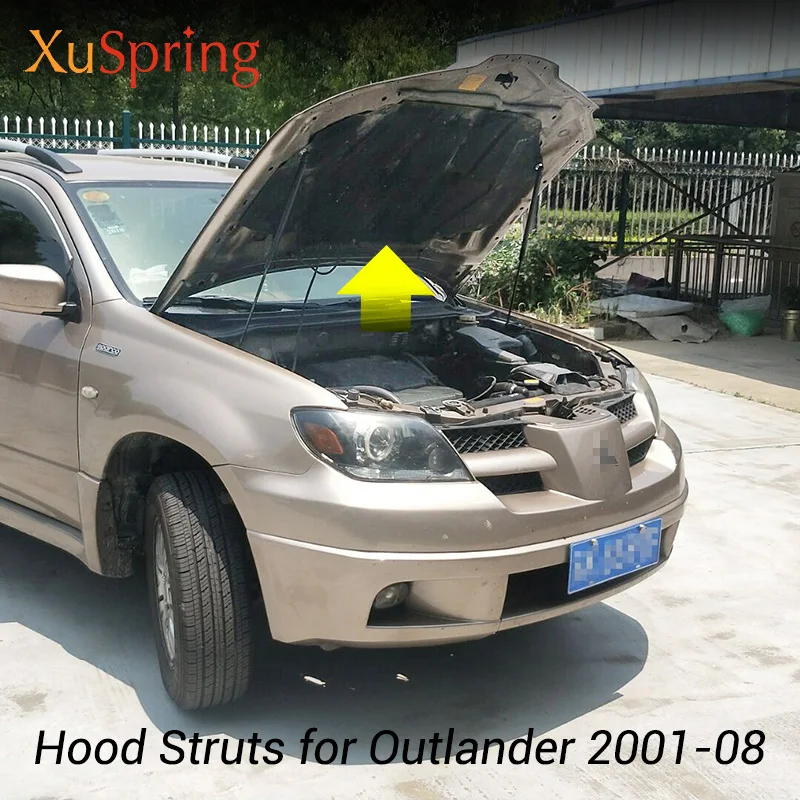 Для Mitsubishi Outlander CU/ZE/ZF 2001-2008 ремонт капота Газовый амортизатор пружинная амортизационная стойка опорная штанга автомобильный-Стайлинг