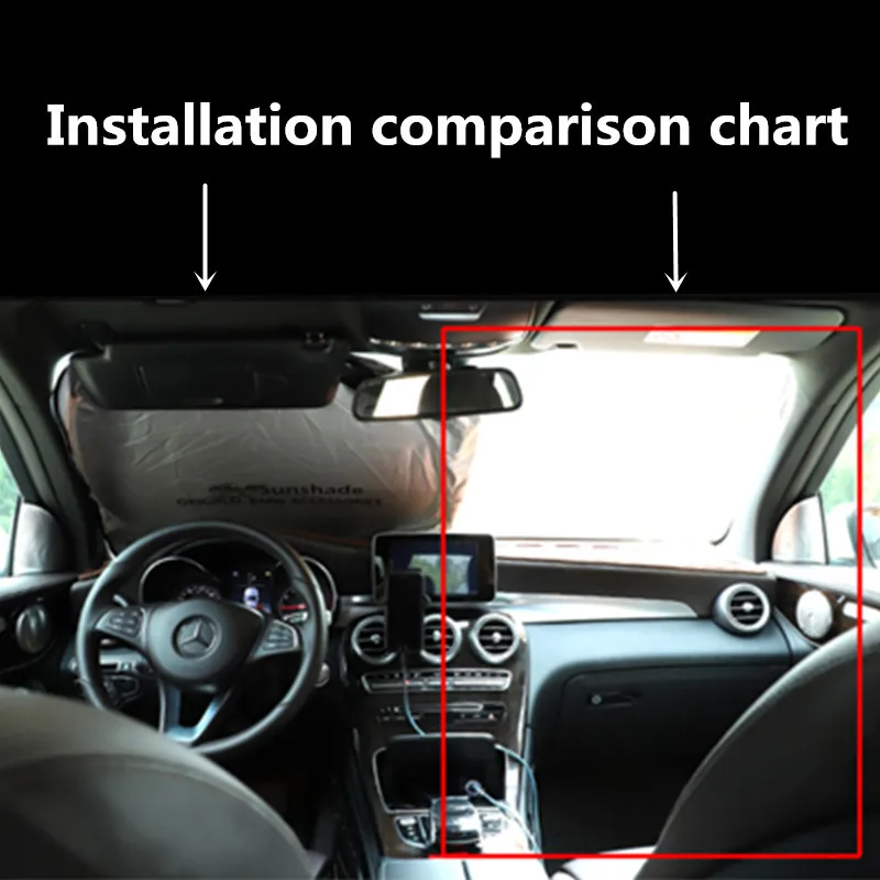 Автомобильный солнцезащитный козырек для лобового стекла 1 шт. 150 Х70 см переднее
