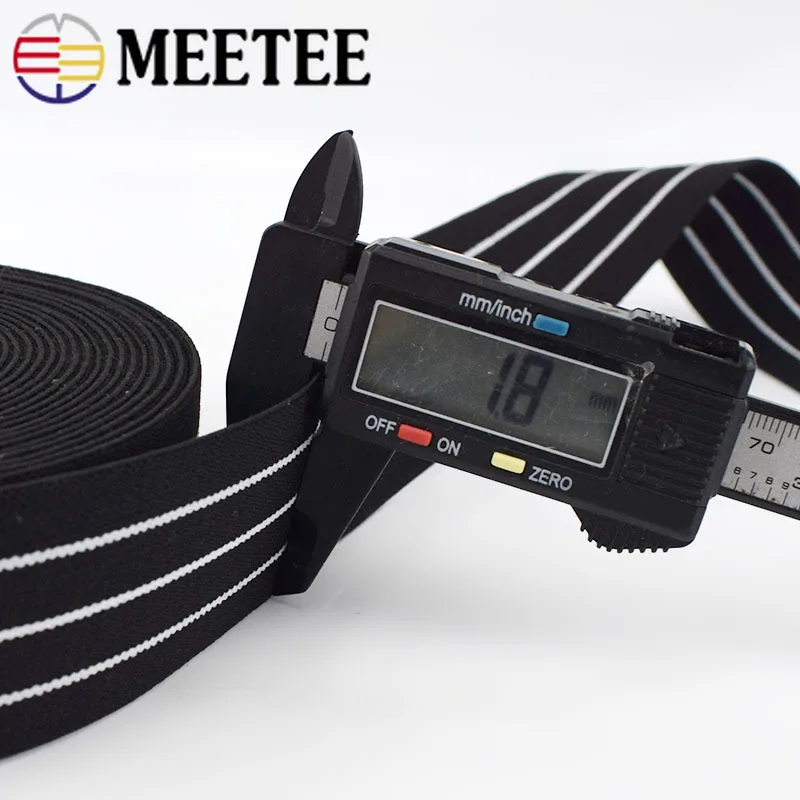 Meetee 5/10 метров 4 см нейлоновая полоса эластичная лента растягивающаяся резинка
