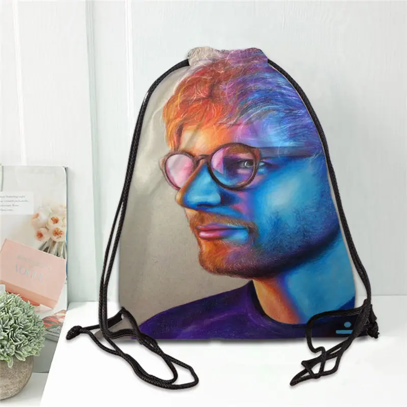 Горячая Ed Sheeran напечатанный рюкзак ранец атласные мягкие туфли сумки для школы пользовательские логотип сумки для женщин