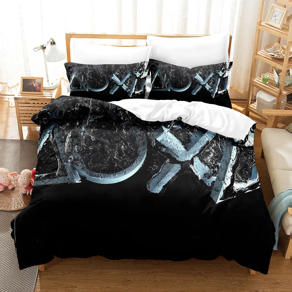 

Hot Three-Piece Game Handle Mobile Game Element Design Pattern 3D Digital Printing Cross-Border Foreign Trade Quilt Cover
