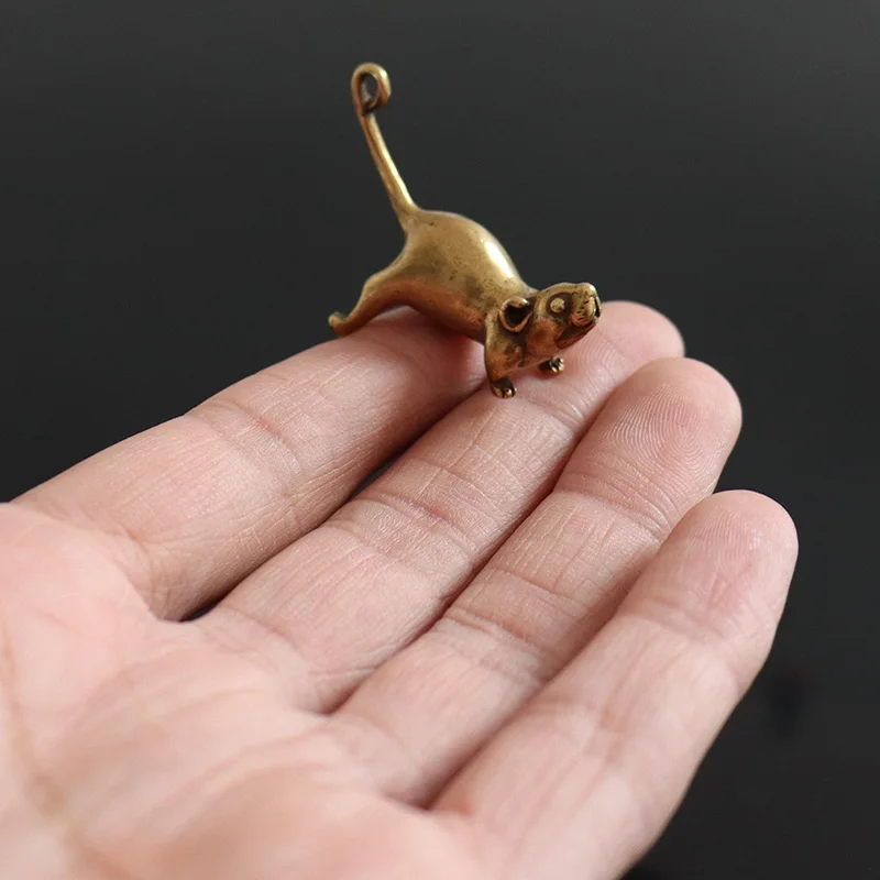 Винтажные латунные подвески с длинным хвостом в виде мультяшного героя