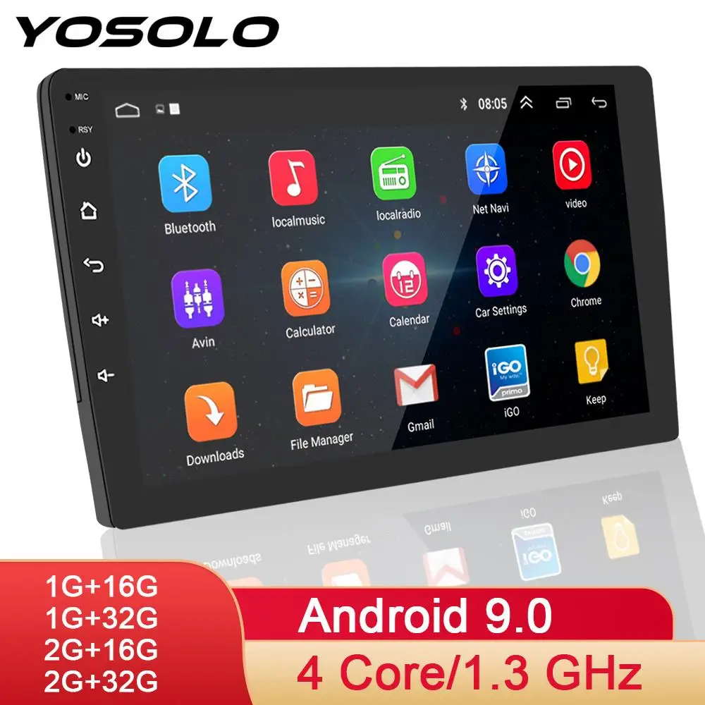 

Универсальная Автомагнитола для Volkswagen, Nissan, Hyundai, Kia, Honda, Toyota, Ford, 2 Din, Android 9,0, мультимедийный видеоплеер, авто стерео