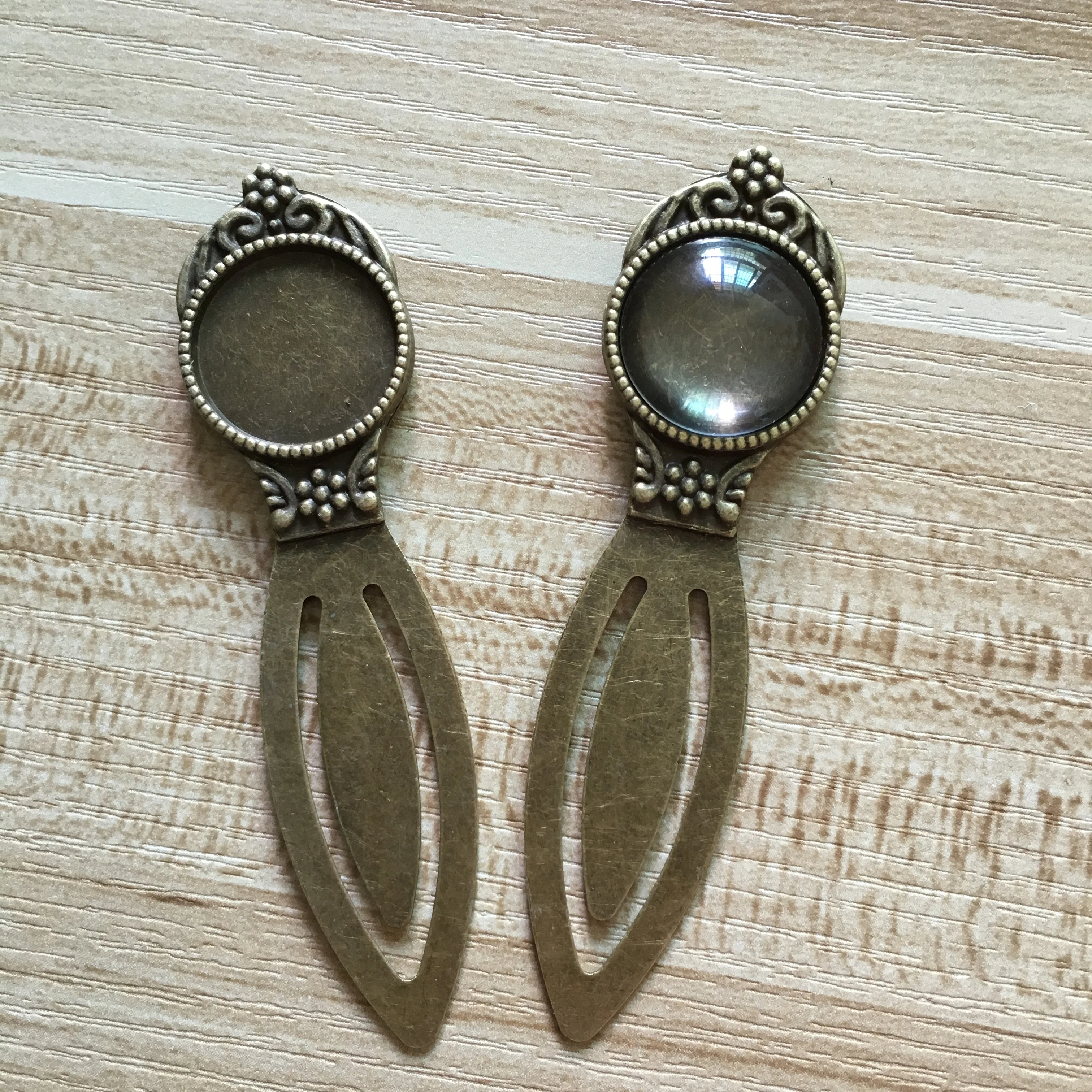 Прочность peiao 2 шт. вкладка под старину основа 20 мм круглые стеклянные заготовки