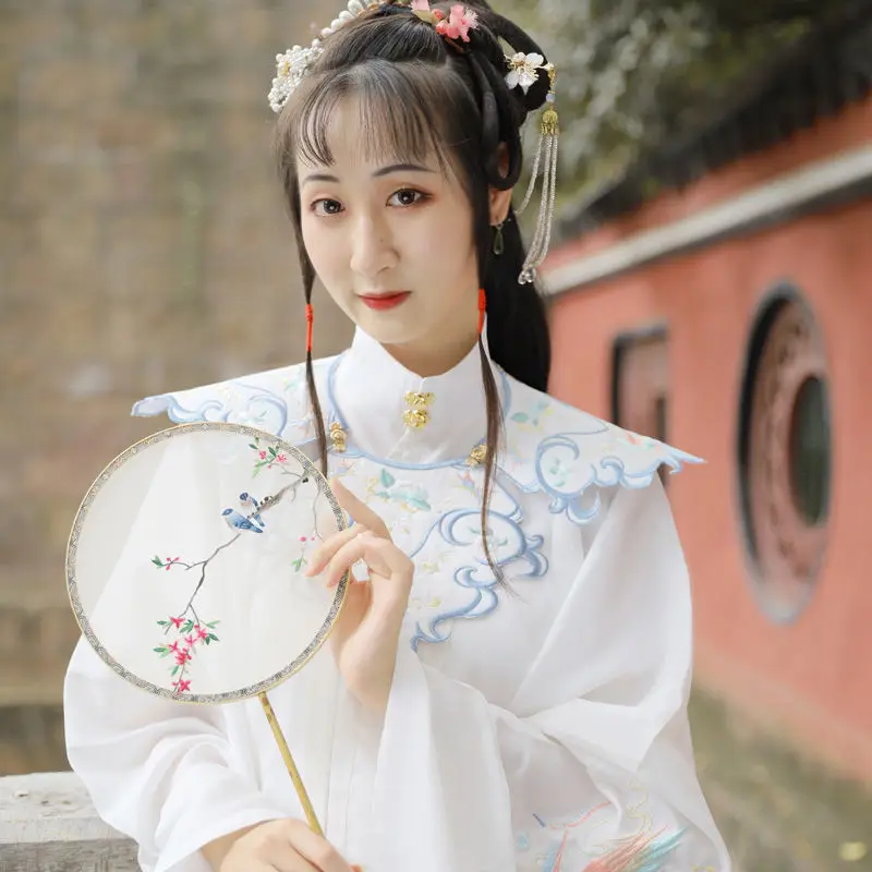 

3 предмета в комплекте для женщин Hanfu; Вышивка с изображением древней в народном стиле сценические танцевальные костюмы Феи; Традиционная ки...