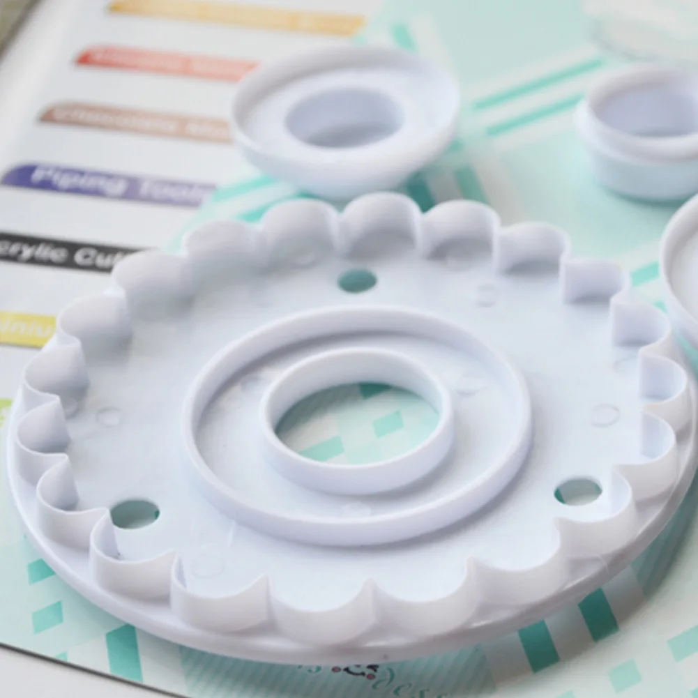 4 шт. резак для печенья с оборкой дома и кухни DIY выпечка Украшение Тортов мастикой