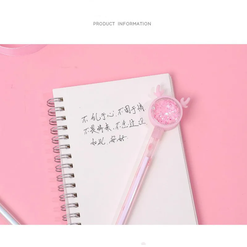 Kup 24 Szt. Dziewczęce Serce Jelenie Cekinowe Zestaw Długopisów żelowych Kreatywne Stokrotki Fajne Pióro Uczniowie Prezenty Nagrody Pisanie Narzędzi Hurtowych