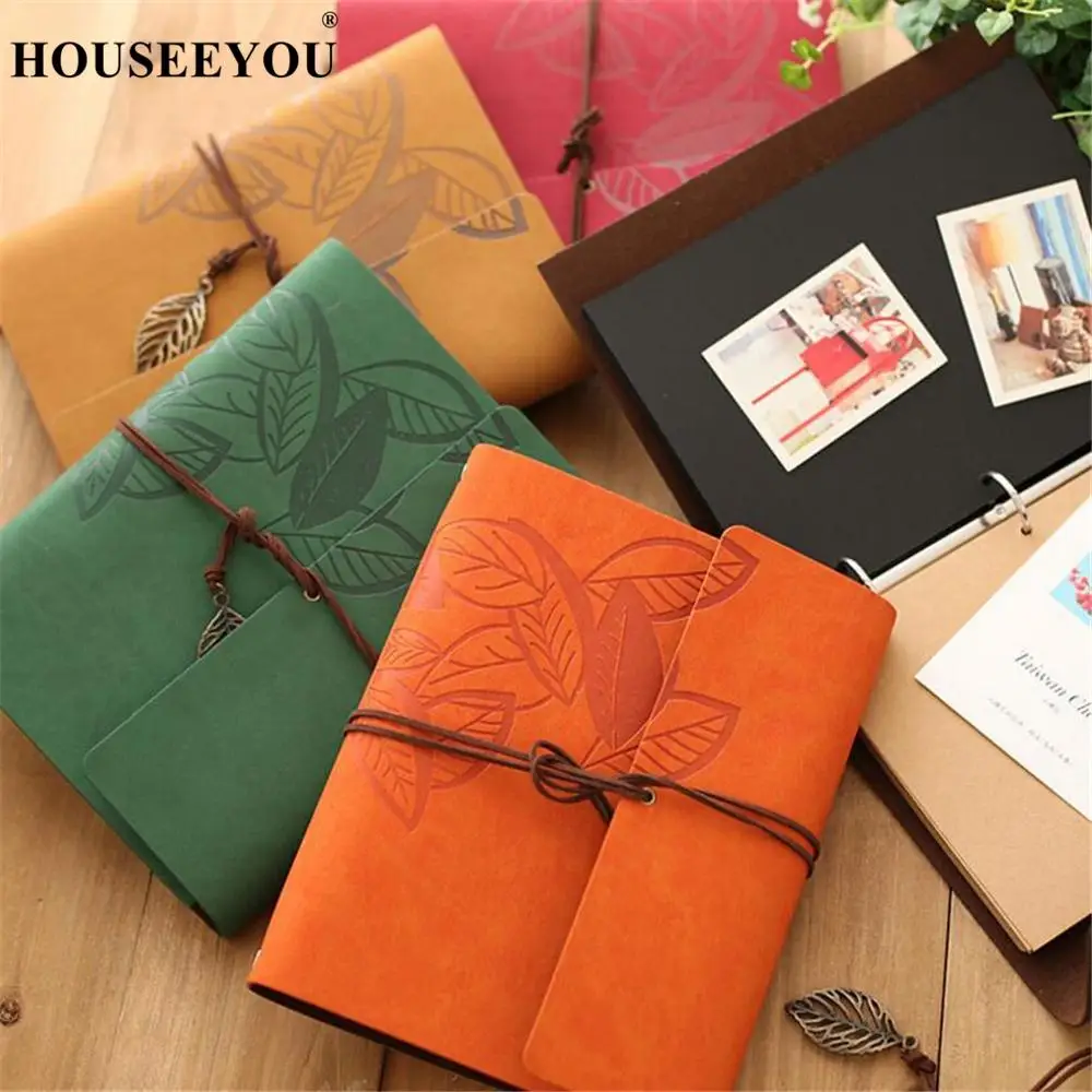 Винтажные античные фотоальбомы из искусственной кожи 8 дюймов 30 листов