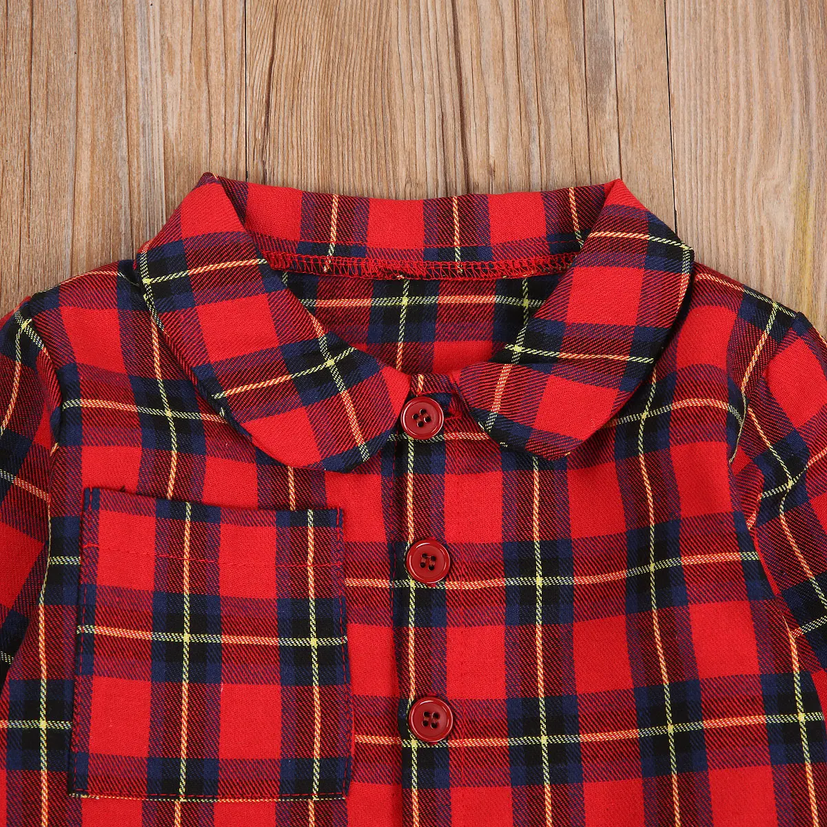 Костюм из двух предметов для маленьких девочек на Рождество Милая рубашка с