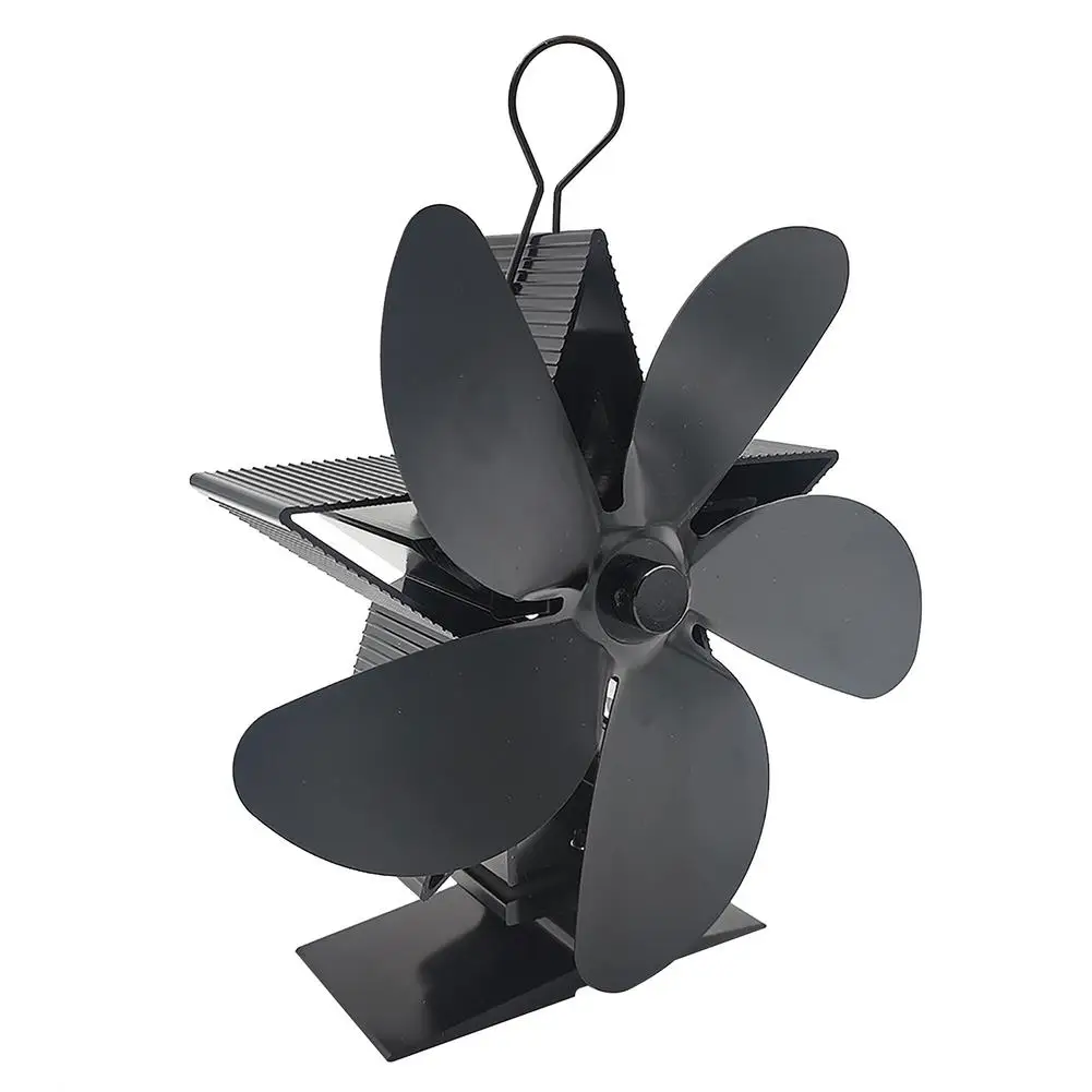

Wood Stove Fan 5-Blade Fireplace Fan Heat Powered Thermal Fans For Wood Stoves Burner Wood Burning Stove Top Eco Fans Special