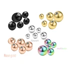 10 шт., бусины из нержавеющей стали для пирсинга, 14 г16 г