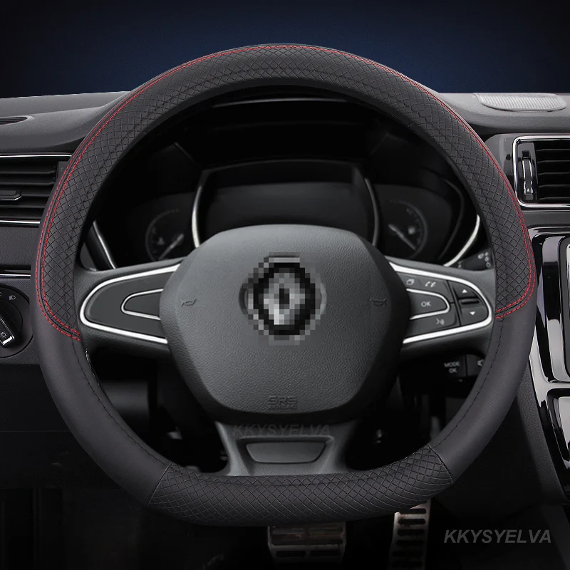 

Чехол из микрофибры для руля Renault Scenic 1 2 3 4 Grand Scenic Megane, 38 см, автомобильные аксессуары
