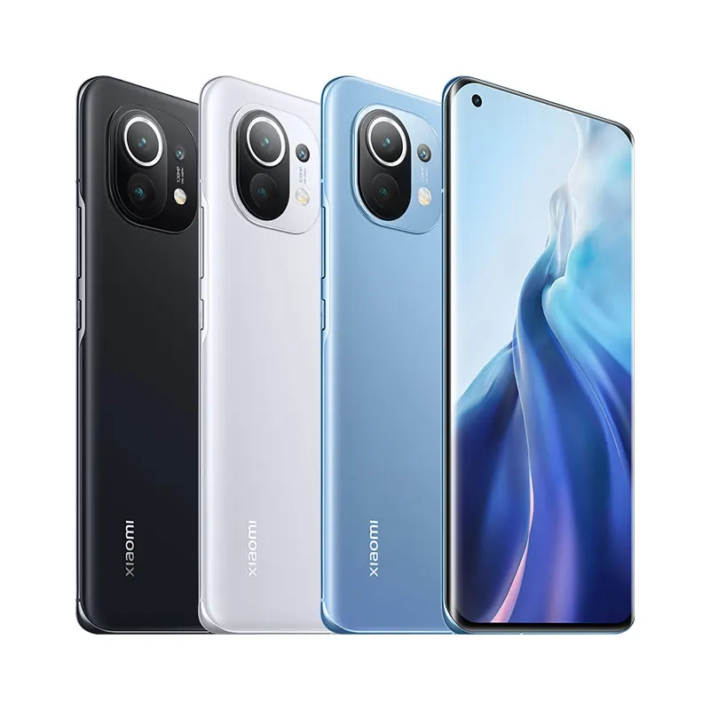Оригинальный Смартфон Xiaomi Mi 11 8 ГБ + 128 Snapdragon 888 тройная камера 120 МП 2K 4600 Гц AMOLED