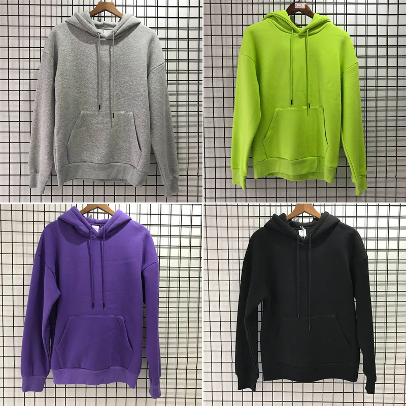 

Men's and women's solid color hoodies, high-quality sweaters, black, white, gray, apricot, yellow,