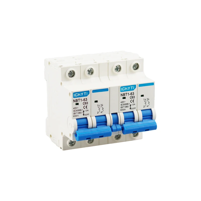 Free Shipping CHYT NBT1-63 1P+1P 2P+2P AC 230/400V 63A Dual Power Manual Transfer Switch Interlock Circuit Breaker MCB MTS | Обустройство