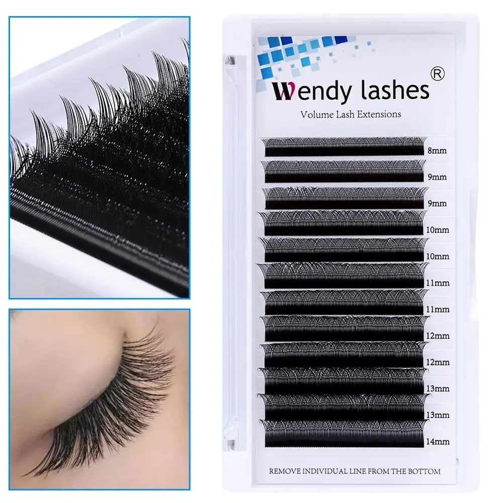 Готовые объемные вееры YY образные ресницы для наращивания C/D накладные