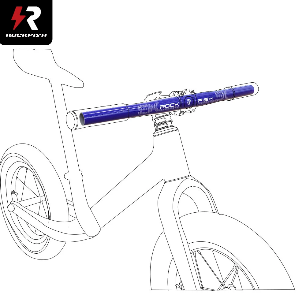 

Rockfish RSX-101X Pure Color Racing Kids Bike T700 Carbon Fiber Trolley Balance Bike Lightweight Straight Handlebar 440mm