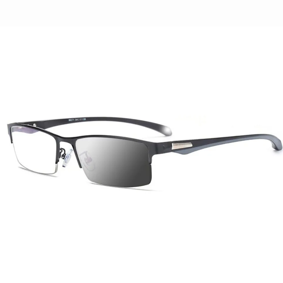 2019 Брендовые мужские солнцезащитные очки для чтения с полуоправой фотохромные