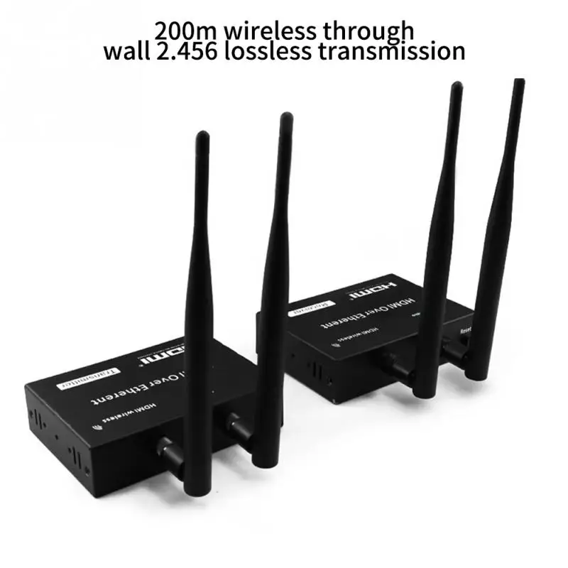 200 м HDMI удлинитель электронный аудио видео передатчик набор замена беспроводной приемник wifi развлечения портативный профессиональный