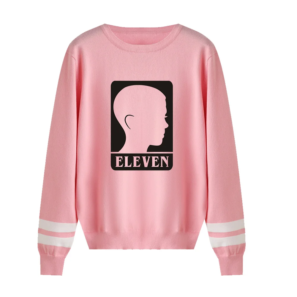 Stranger things cute warm winter clothes women's long sleeve sweaters pullover pink blue gray black dark | Женская одежда