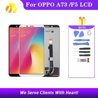 aaa for oppo f5 lcd display digitizer assembly parts pantalla for oppo a73 screen repair parts lcd 6 0 inch black white
