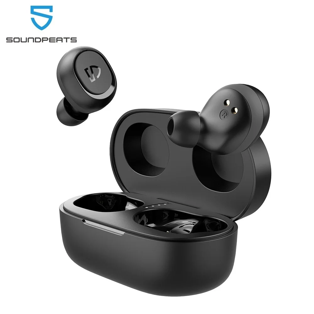 SoundPEATS-auriculares inalámbricos con Bluetooth 5,0, dispositivo de audio estéreo, TWS, deportivos, IPX7, resistente al agua, llamadas monoaurales/binaurales