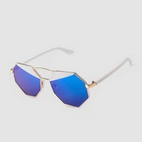 2021 punk sunglasses women brand designer small polygon steampunk sun glases mens metal frame driving eyewear oculos