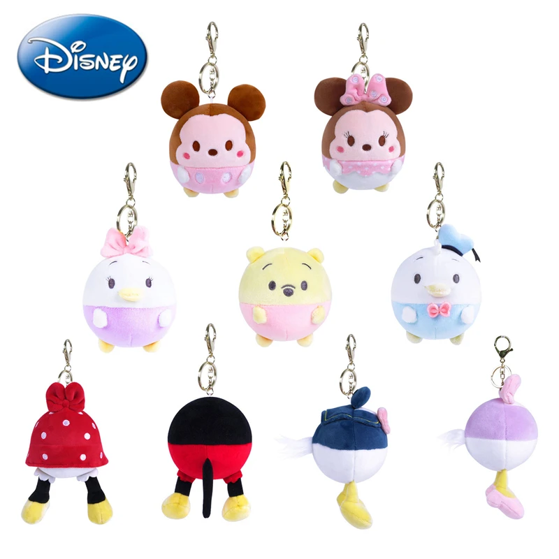 Оригинальный брелок в виде плюшевого мяча из мультфильма «кавайный» Disney кукла подвеска Микки Маус Минни Дональд Дак Дейзи Винни Пух модные ...