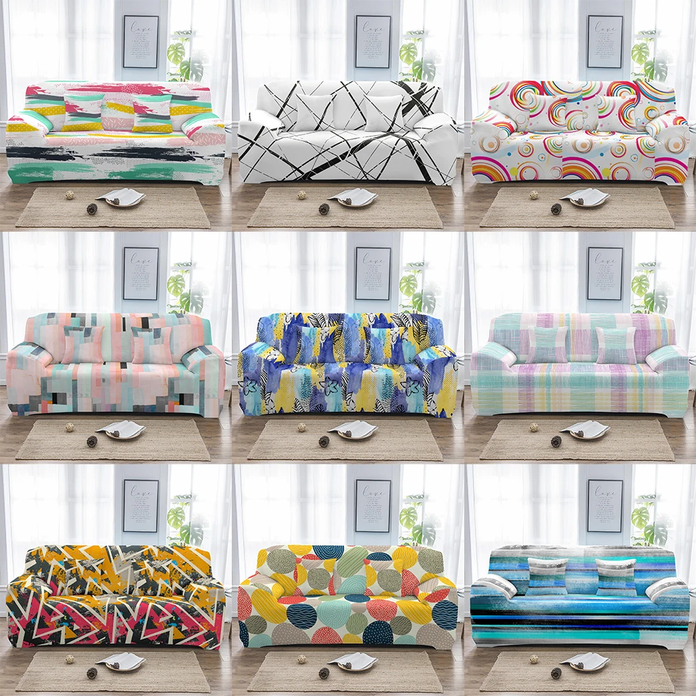 Homesky эластичный чехол для дивана набор универсальных геометрических чехлов