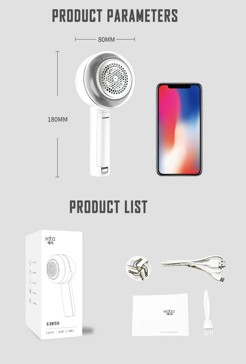 

New Electric Lint Remover Wireless Rechargeable Fuzz Shavers Clothes Sweater Fabric Shaver Pill Remover Lint Pellet Cut Machine