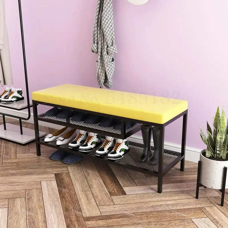 Скандинавская полка для обуви простой шкаф домашняя дверь можно менять стул